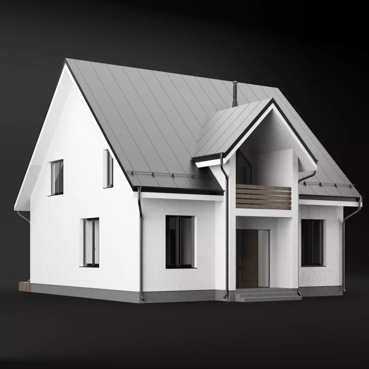 Modern house 04 3D model_0