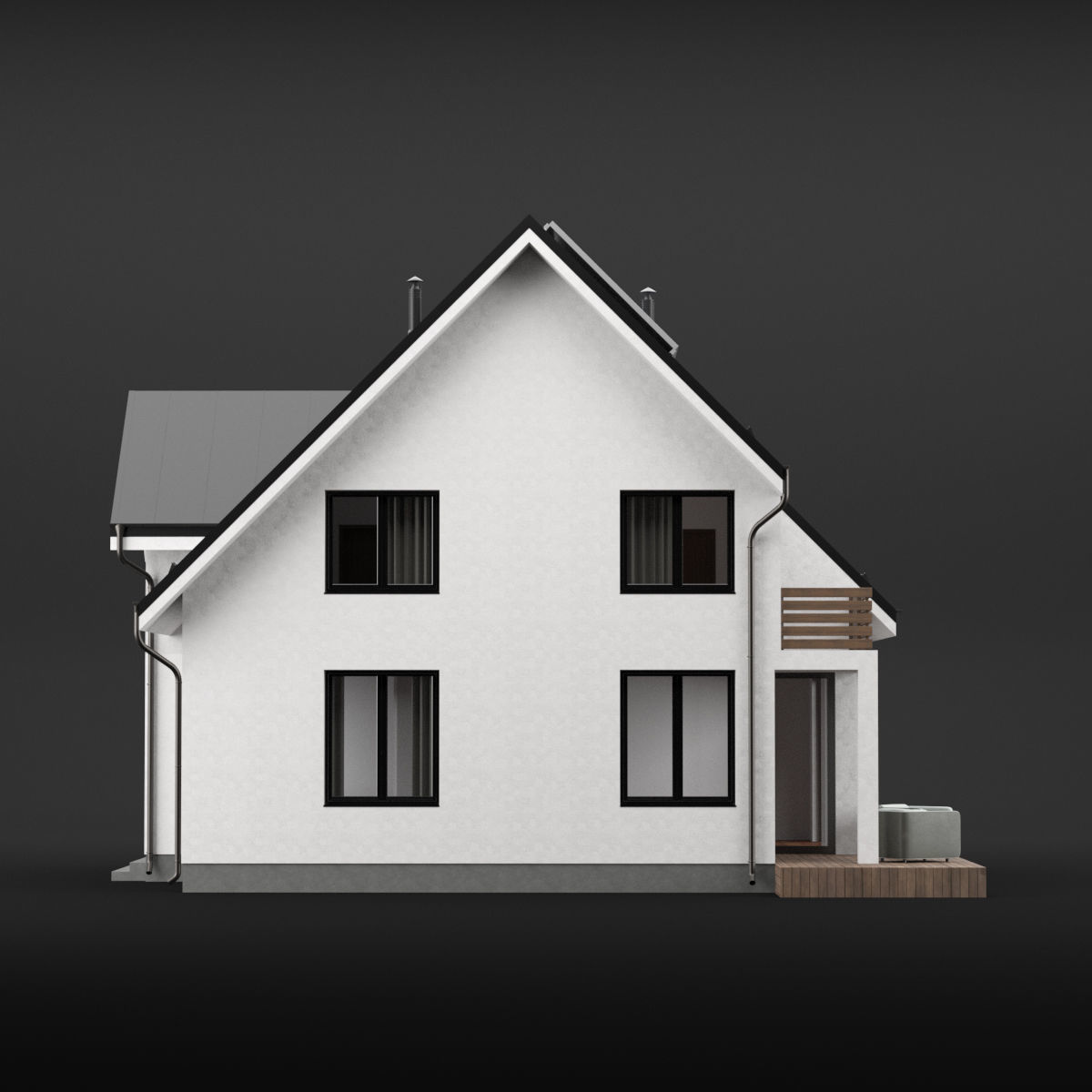 Modern house 04 3D model_21
