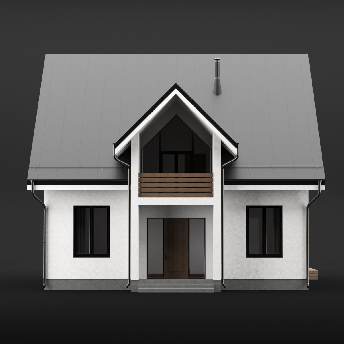 Modern house 04 3D model_15