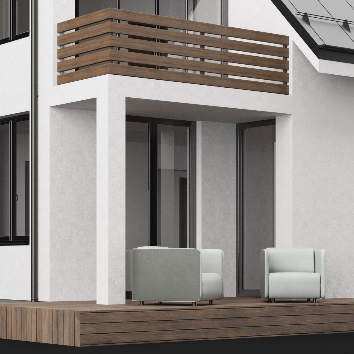 Modern house 04 3D model_24
