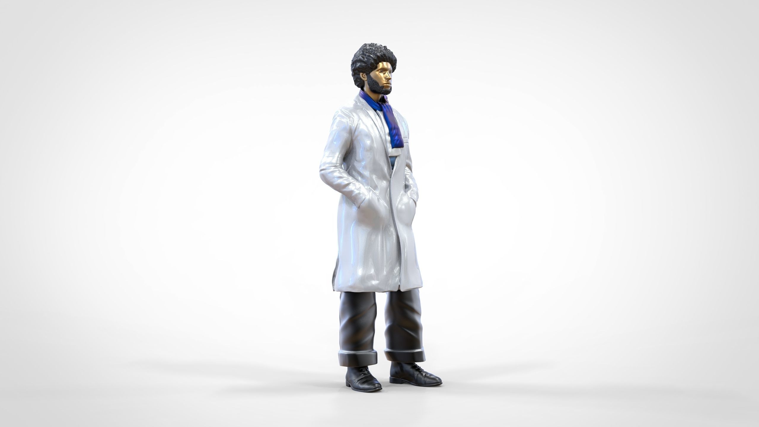 N2 football fan 1970s 3D print model_22