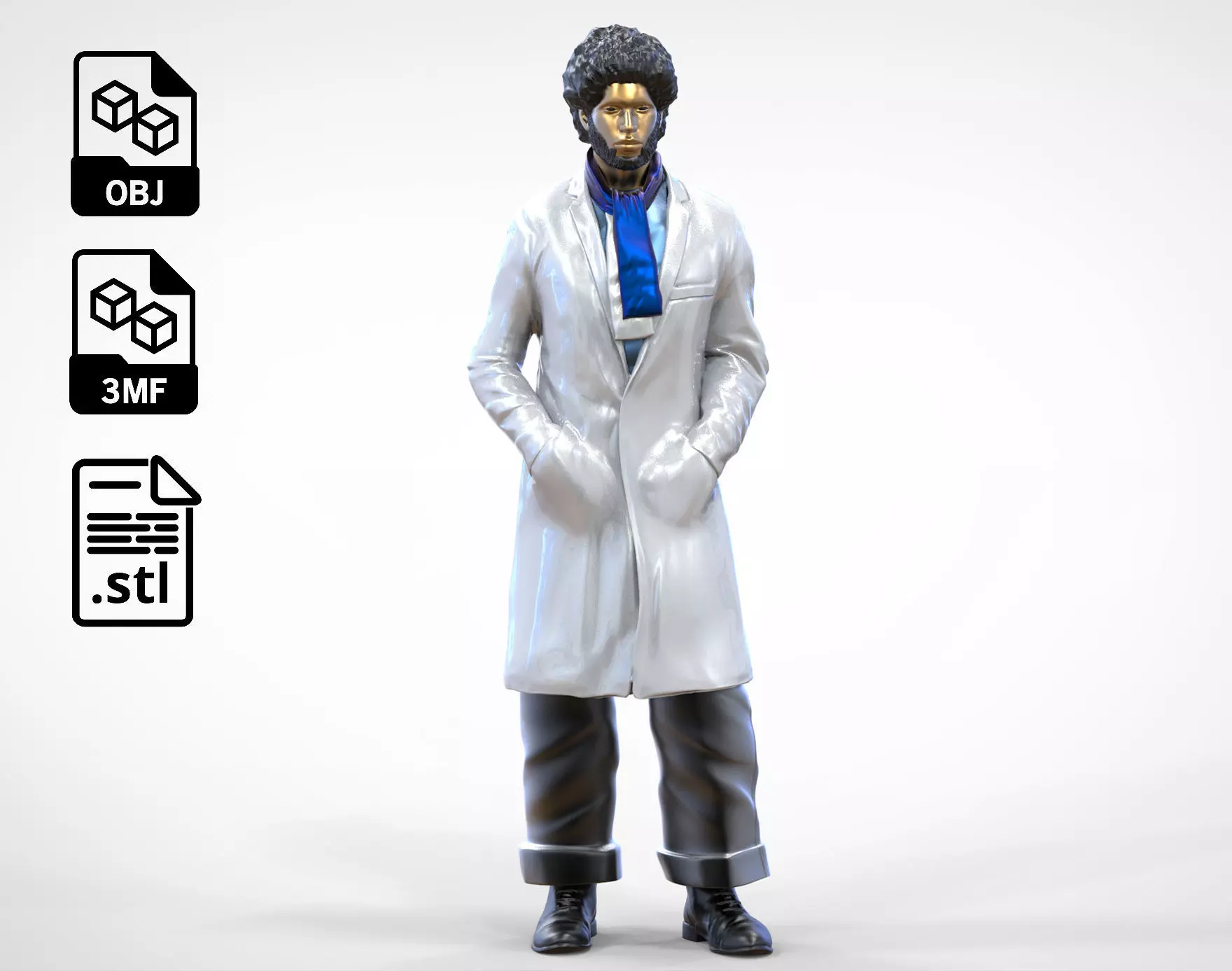 N2 football fan 1970s 3D print model_0