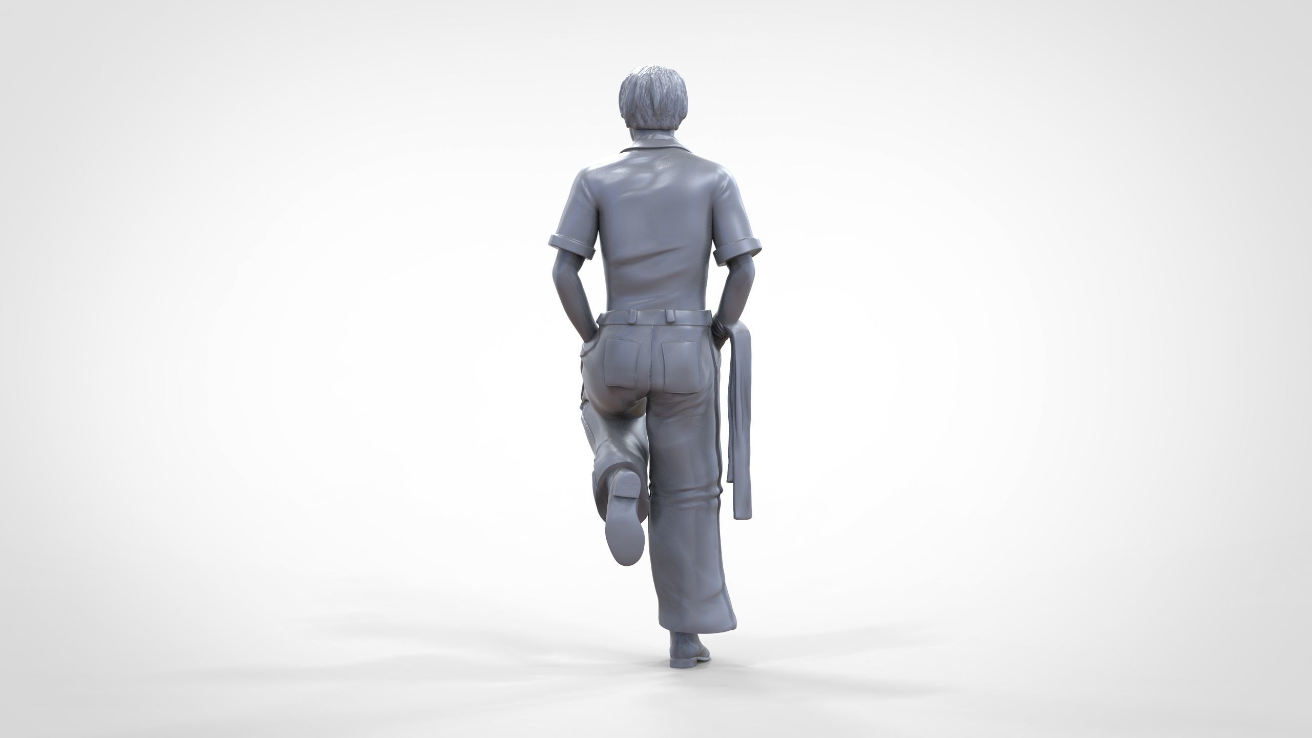 N3 football fan 1970s 3D print model_25