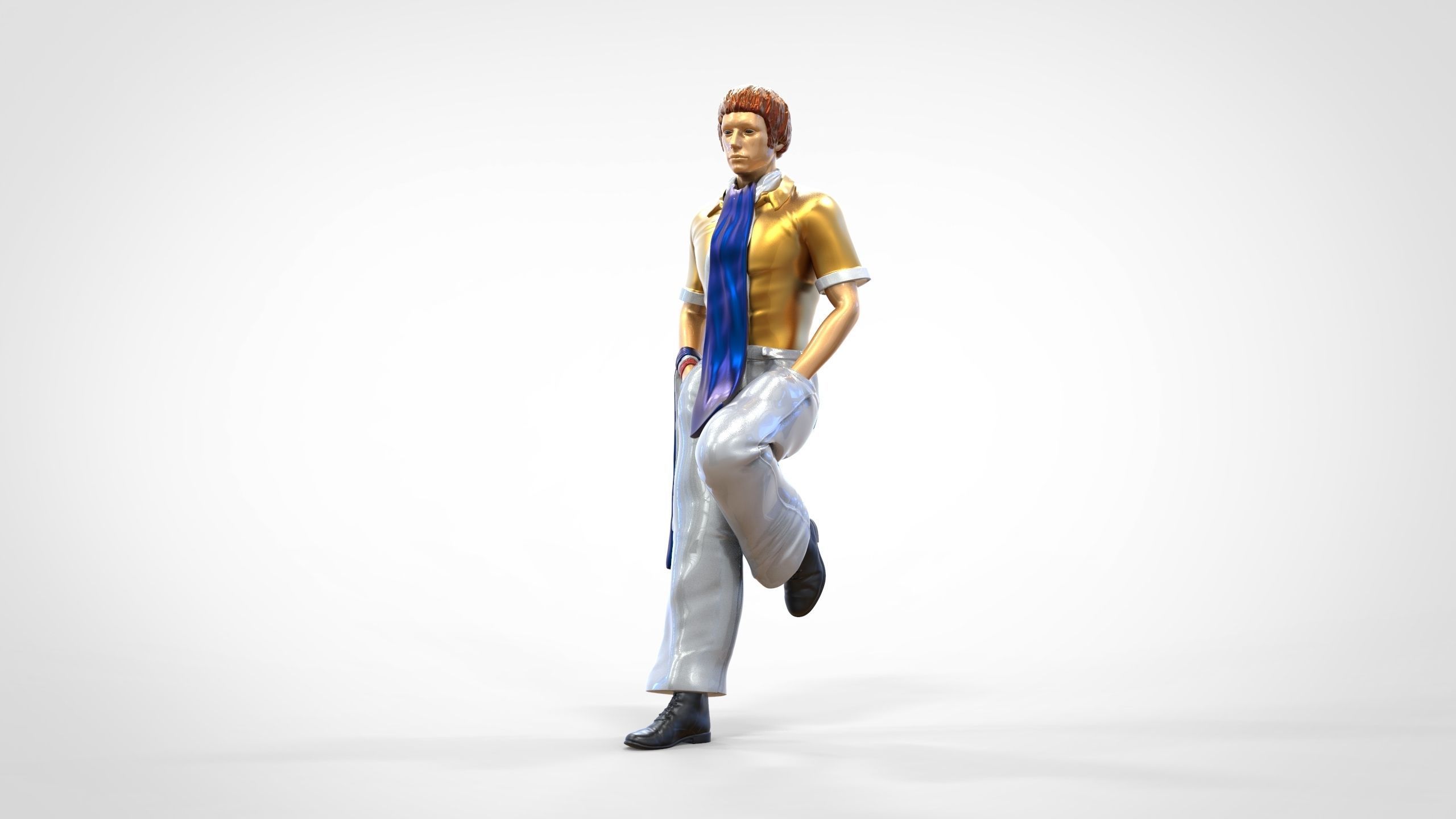 N3 football fan 1970s 3D print model_15