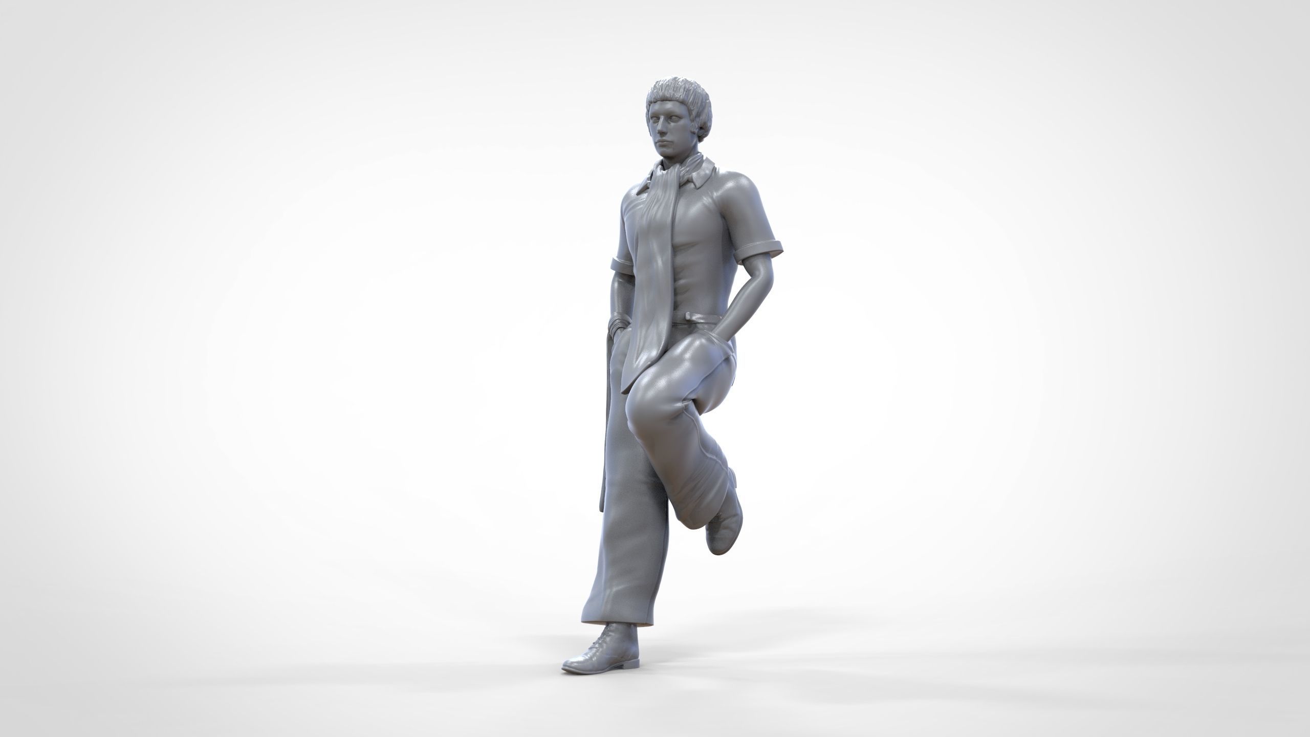 N3 football fan 1970s 3D print model_29