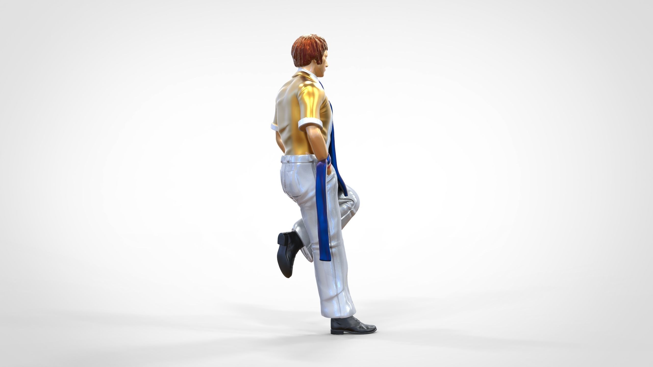 N3 football fan 1970s 3D print model_4