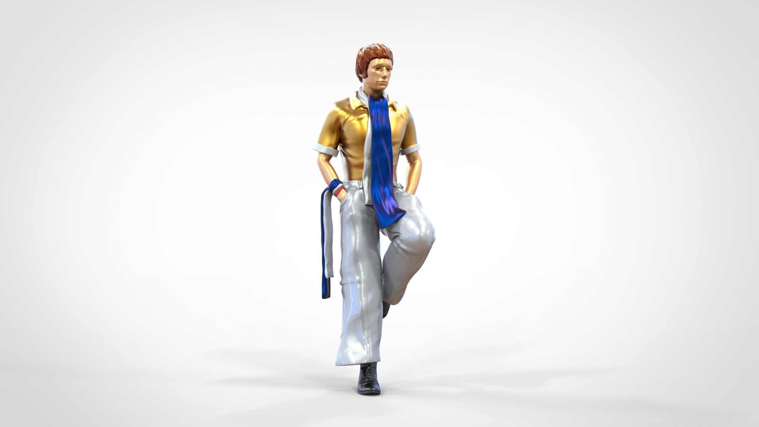 N3 football fan 1970s 3D print model_18