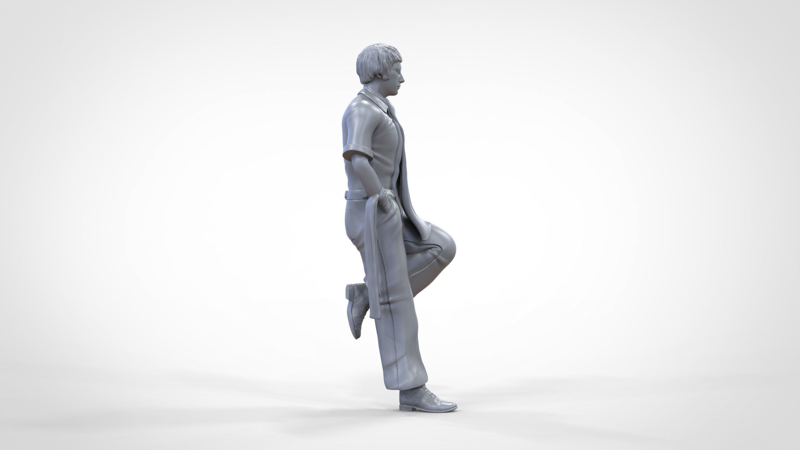 N3 football fan 1970s 3D print model_23