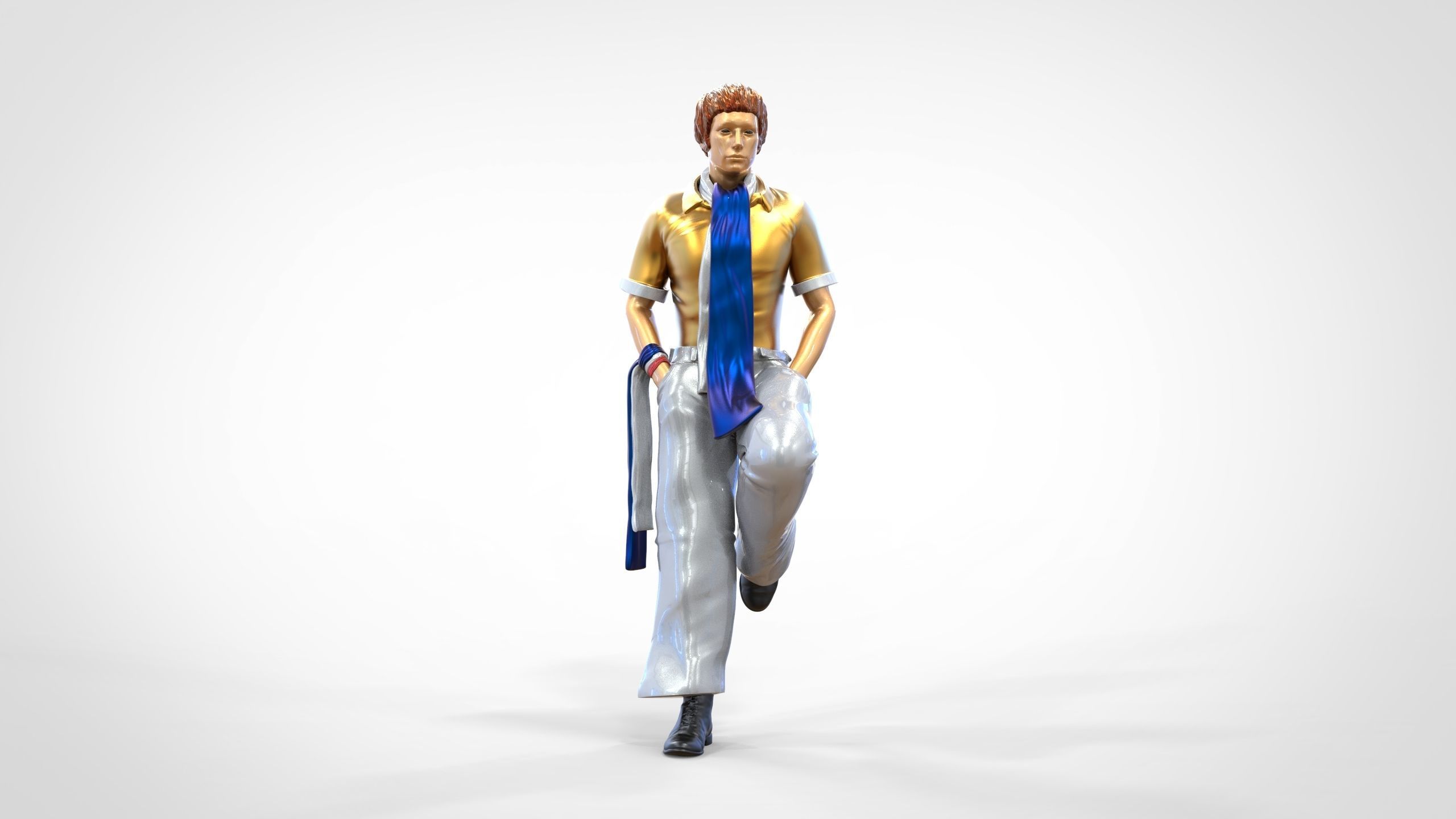 N3 football fan 1970s 3D print model_17