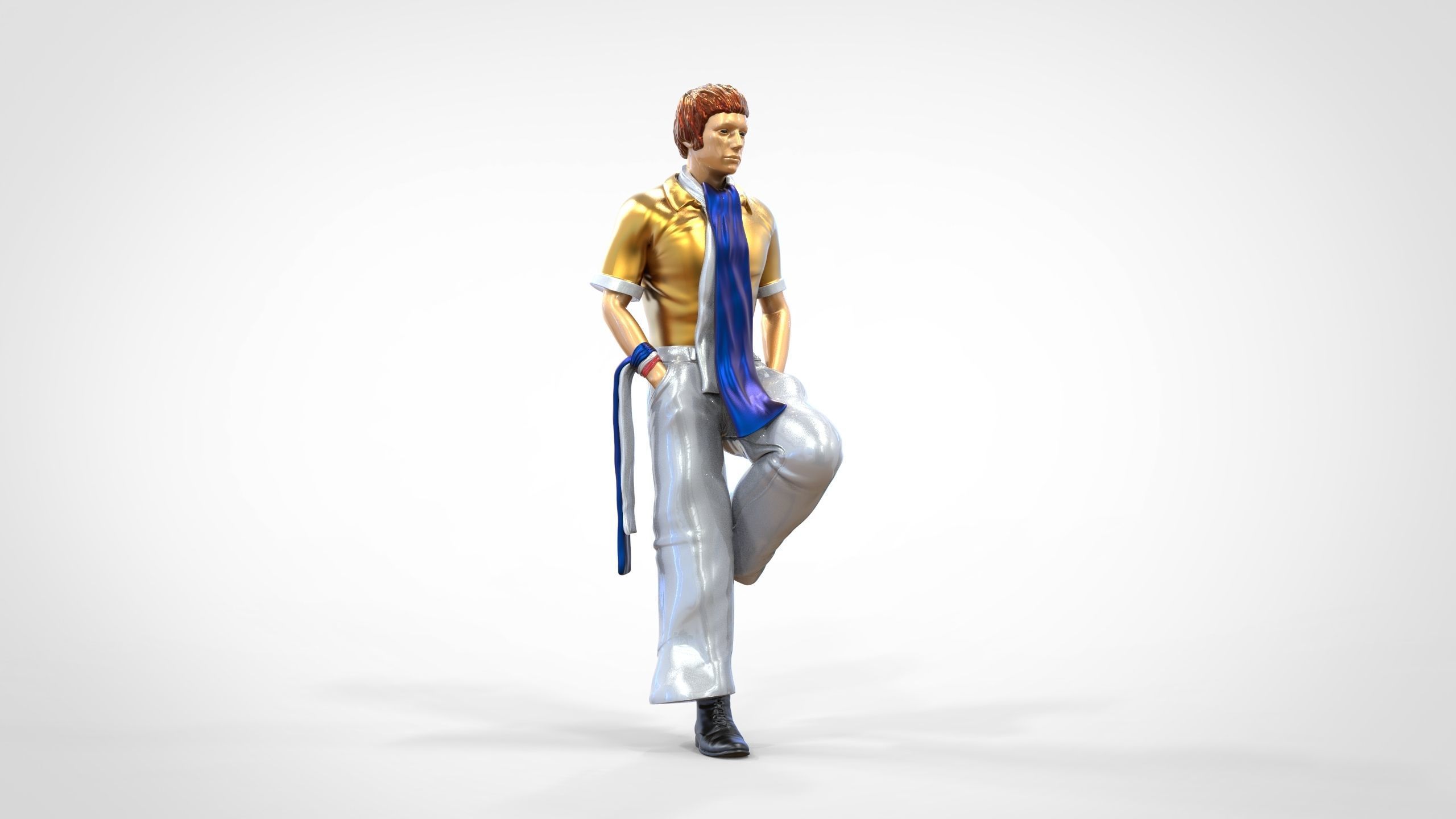 N3 football fan 1970s 3D print model_19