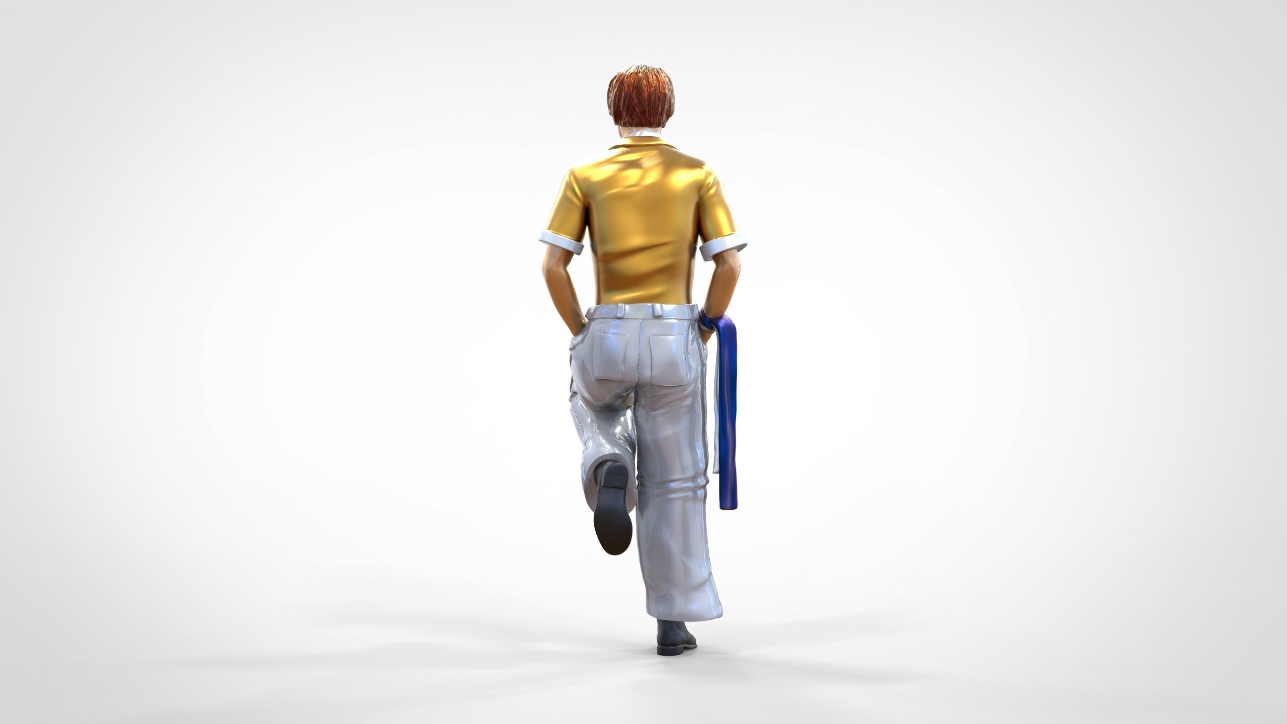 N3 football fan 1970s 3D print model_7