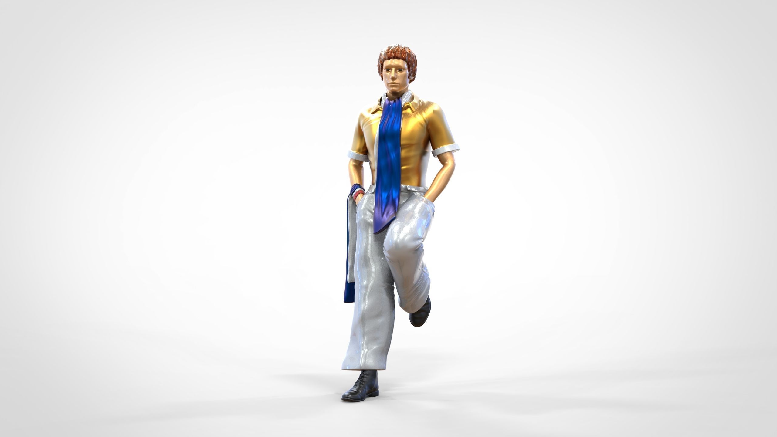 N3 football fan 1970s 3D print model_16