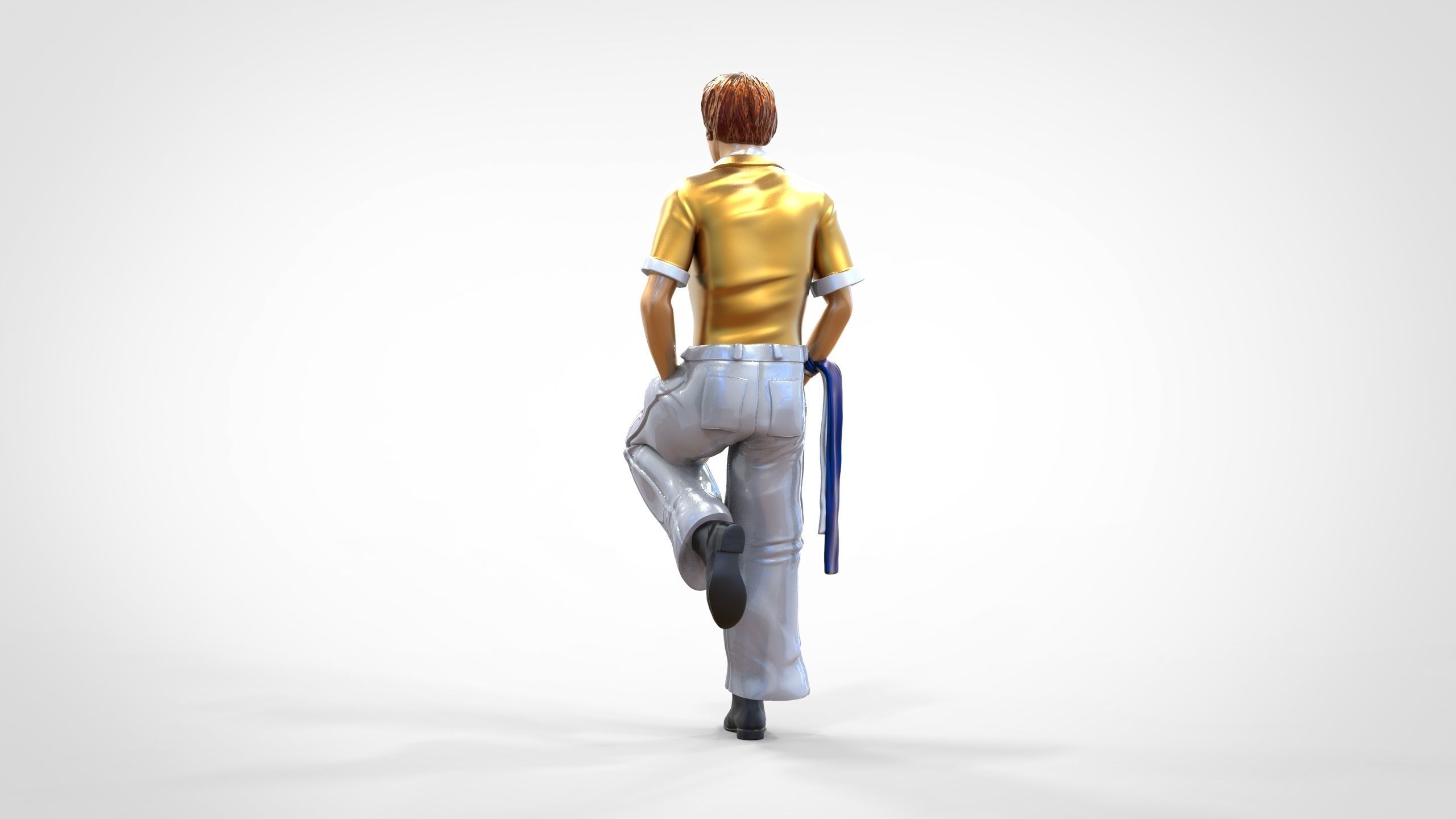 N3 football fan 1970s 3D print model_8