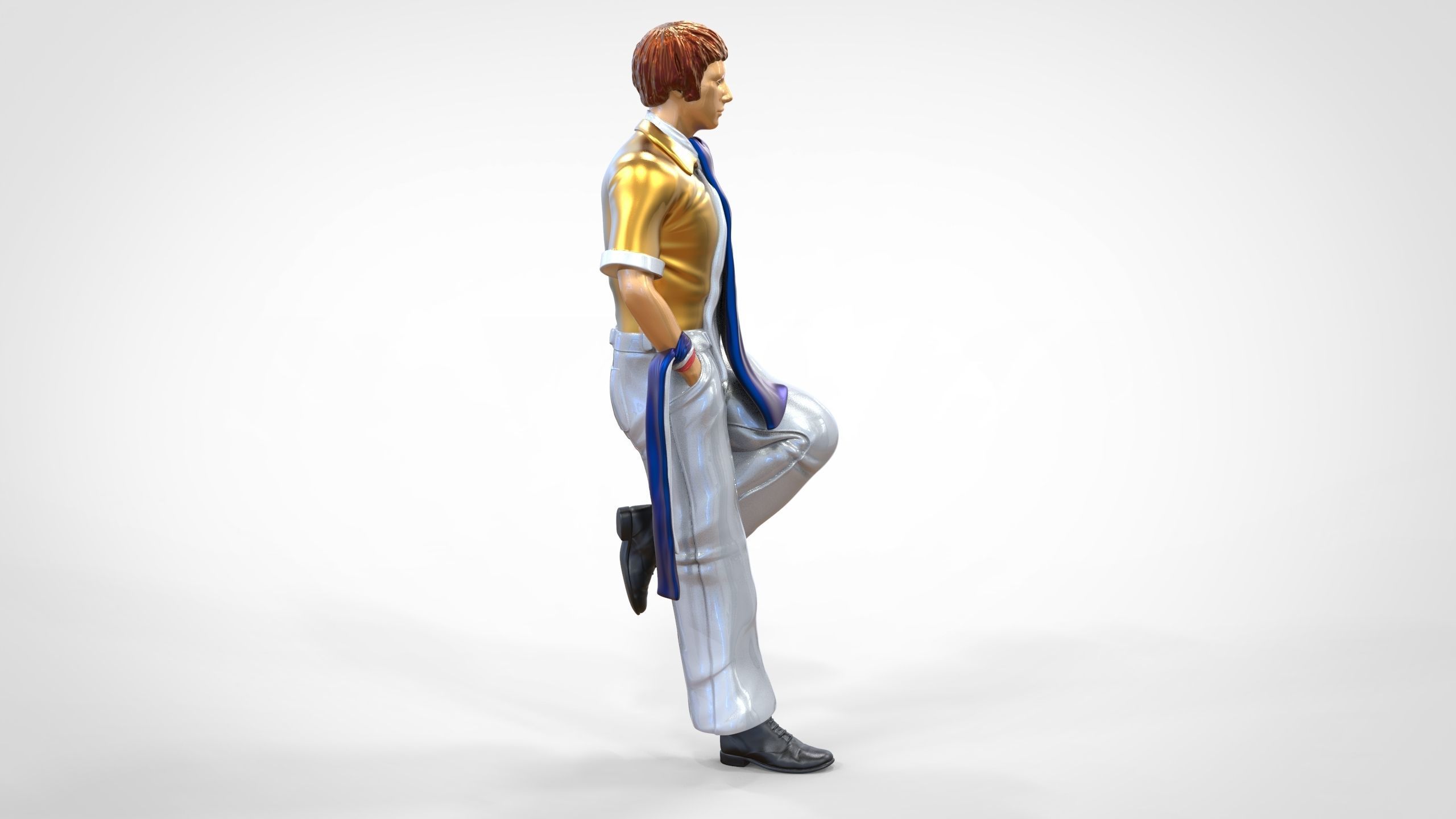 N3 football fan 1970s 3D print model_1