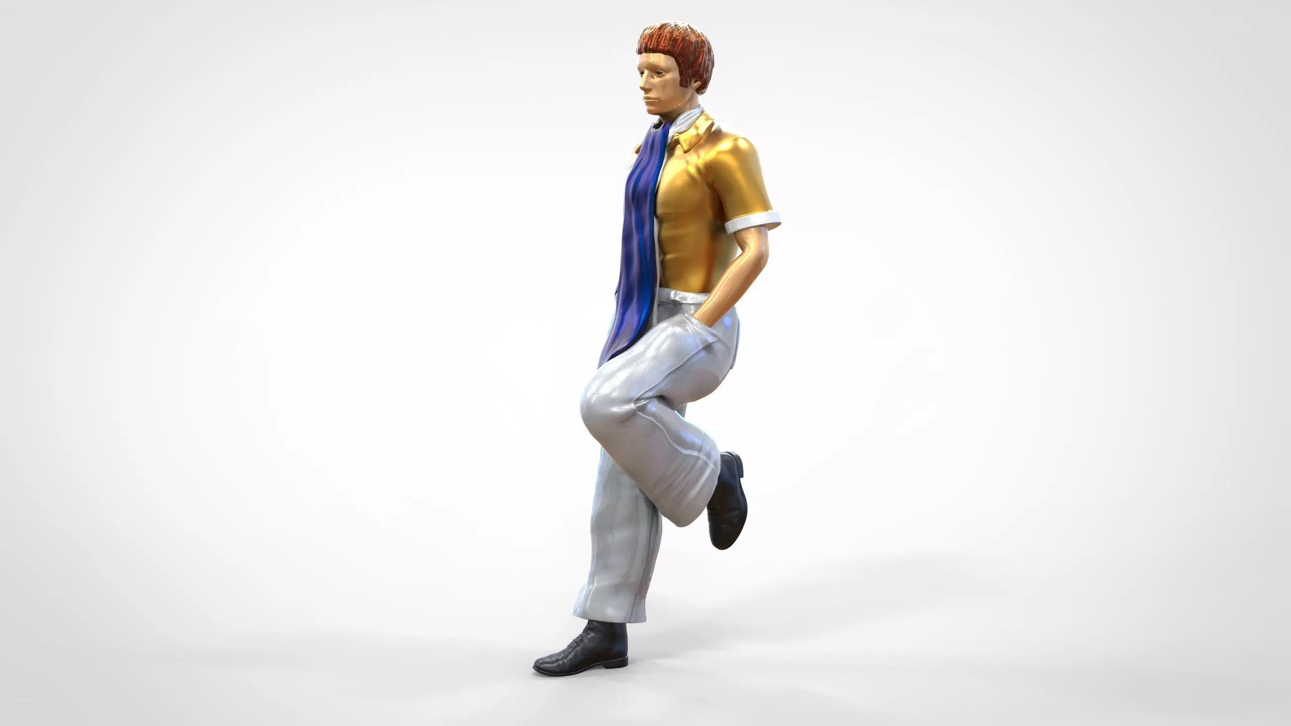 N3 football fan 1970s 3D print model_0