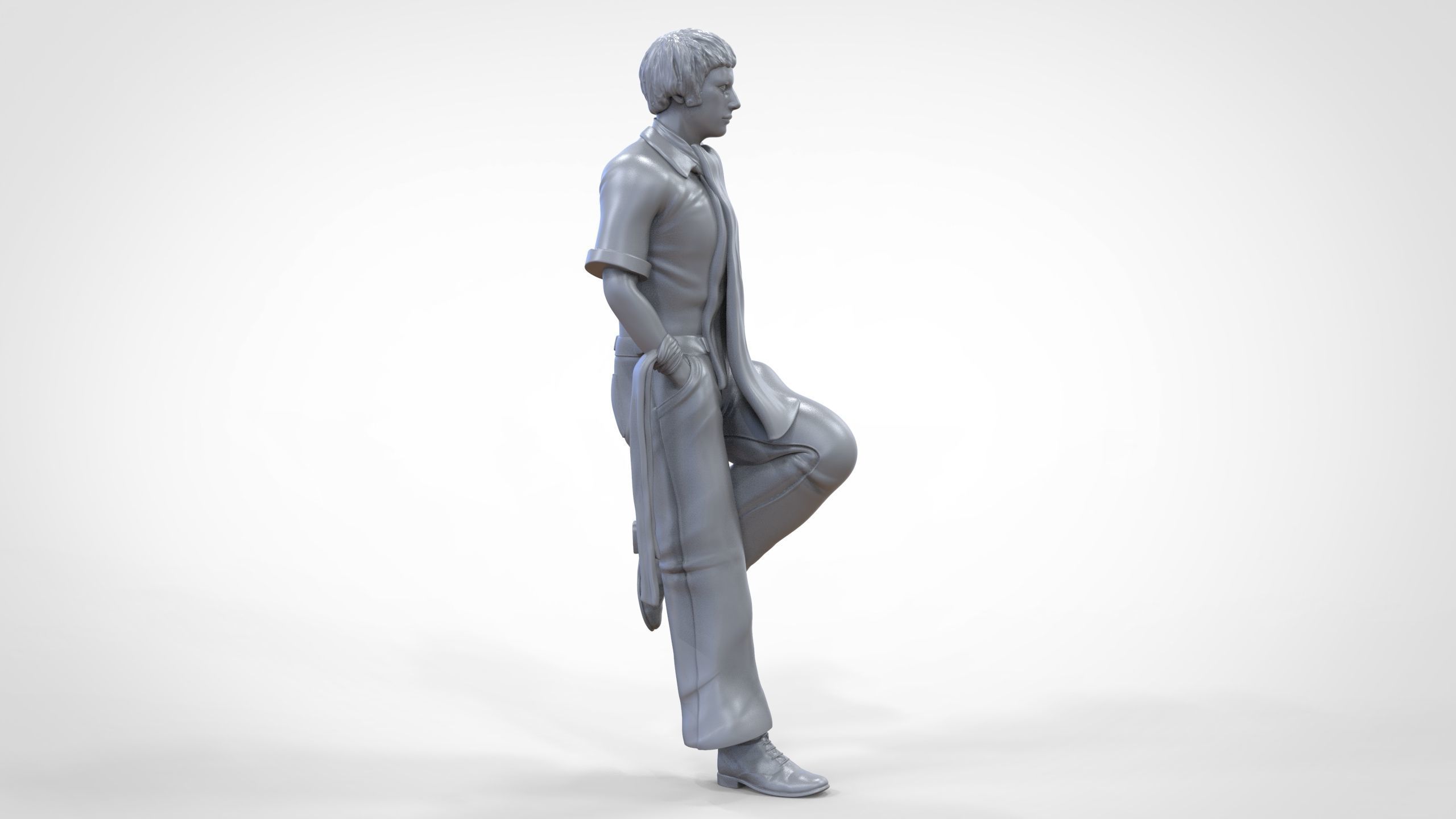 N3 football fan 1970s 3D print model_22