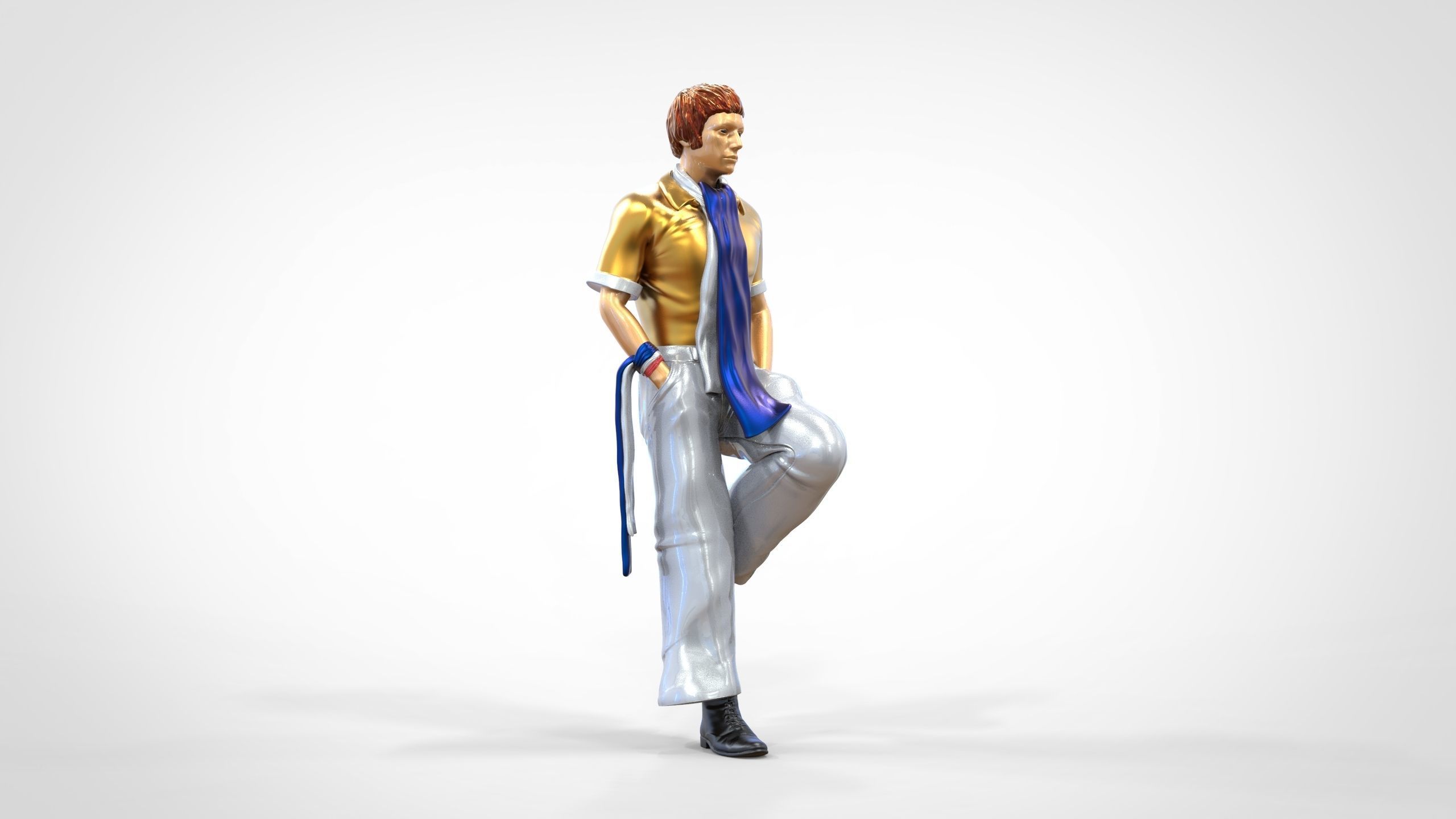 N3 football fan 1970s 3D print model_20