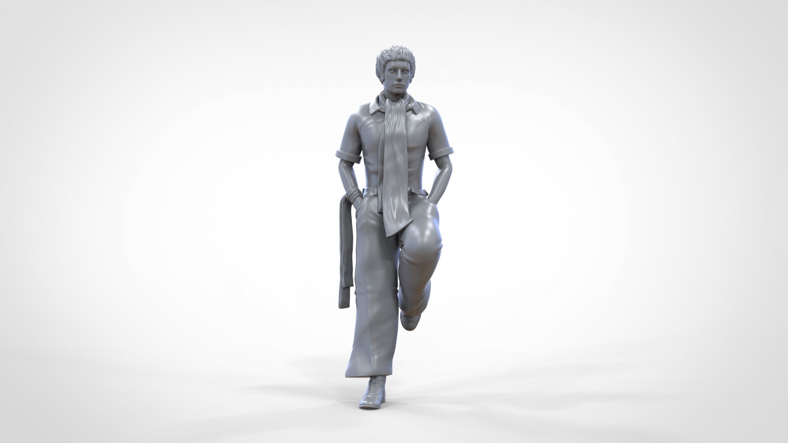 N3 football fan 1970s 3D print model_30