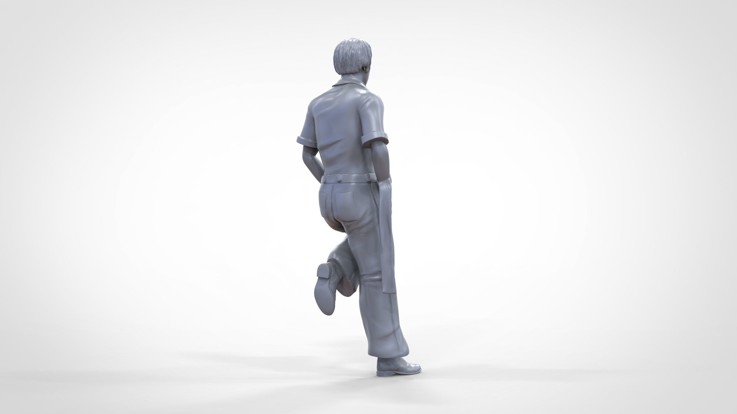 N3 football fan 1970s 3D print model_24