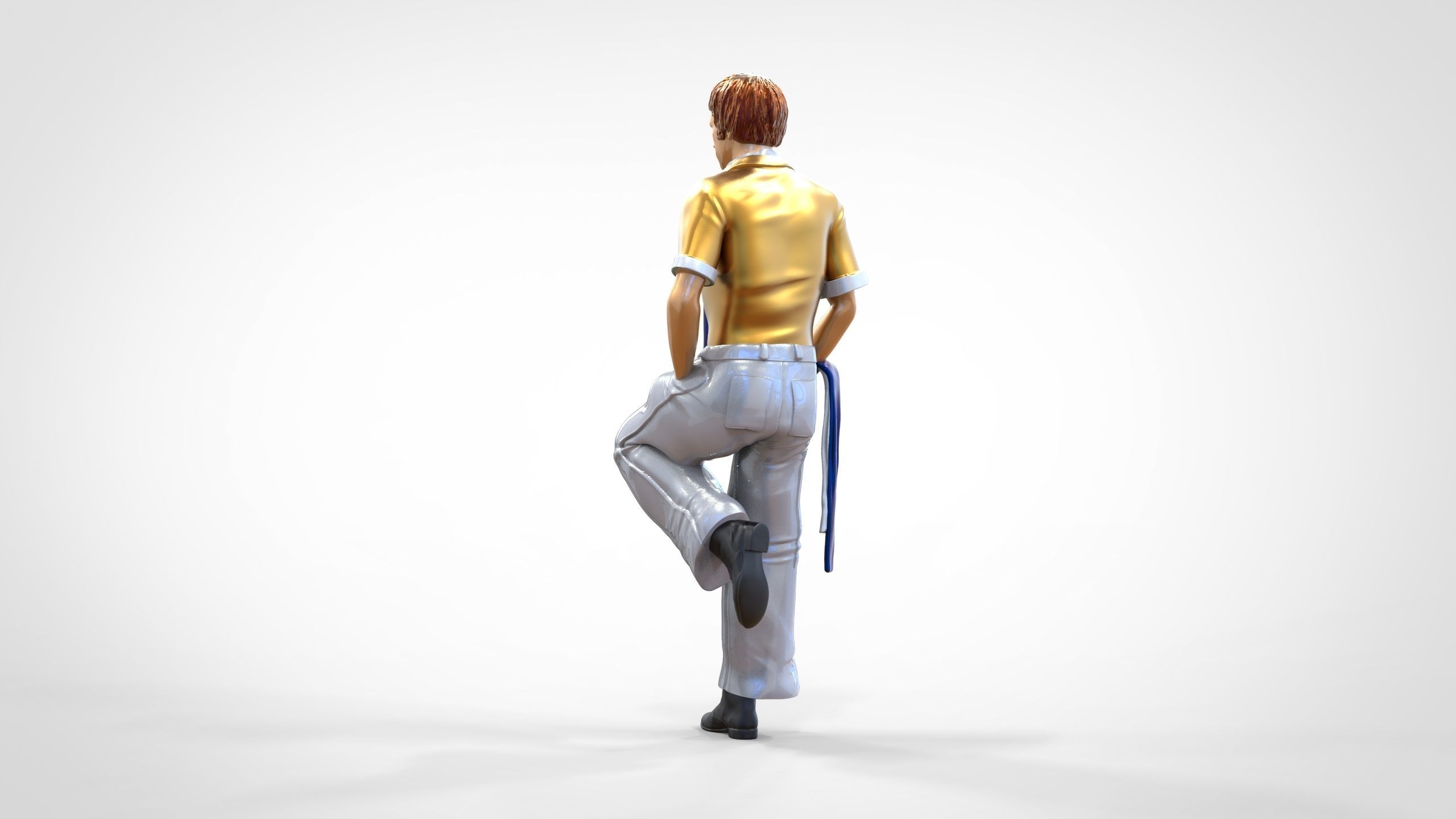 N3 football fan 1970s 3D print model_9