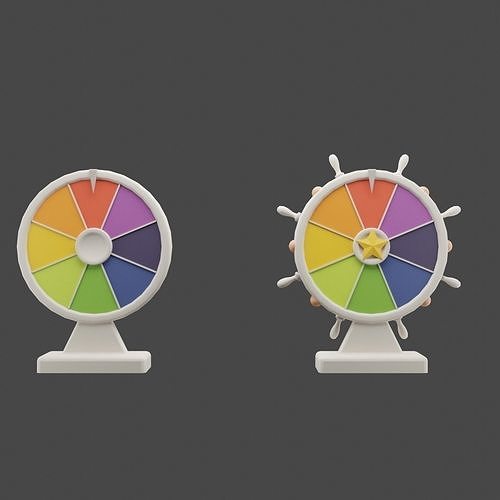 Spinning Wheel Low-poly 3D model