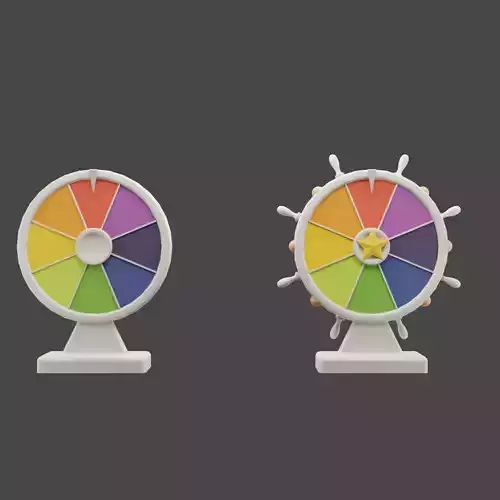 Spinning Wheel Low-poly 3D model