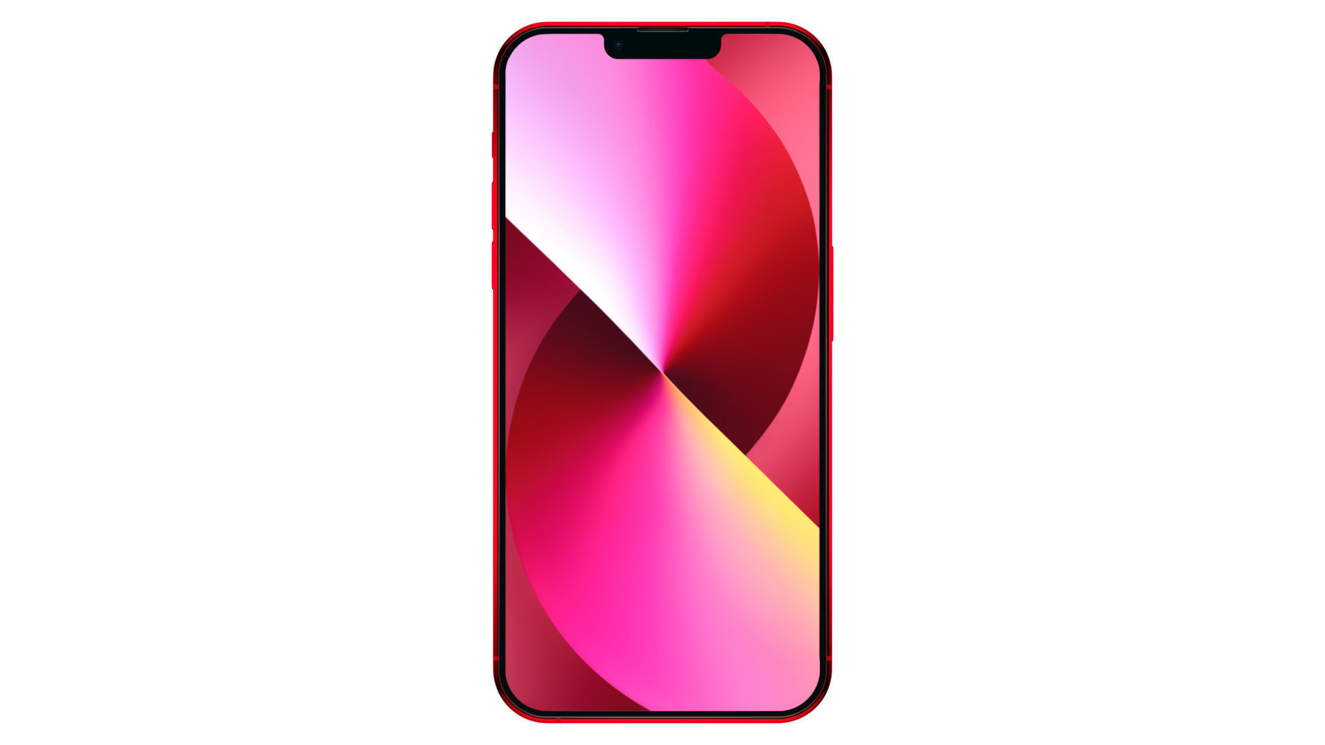 Apple iPhone 13 Red Low-poly 3D model_1