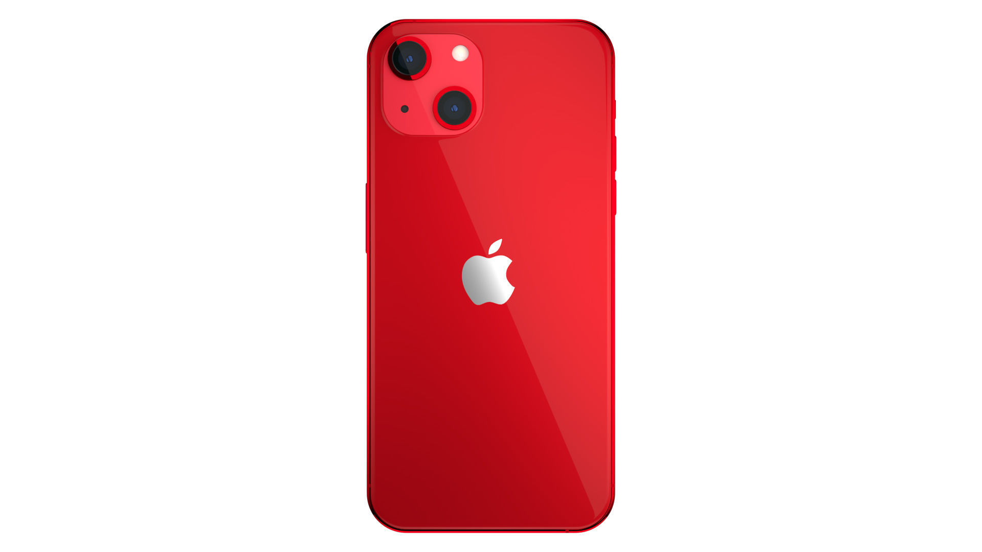 Apple iPhone 13 Red Low-poly 3D model_2