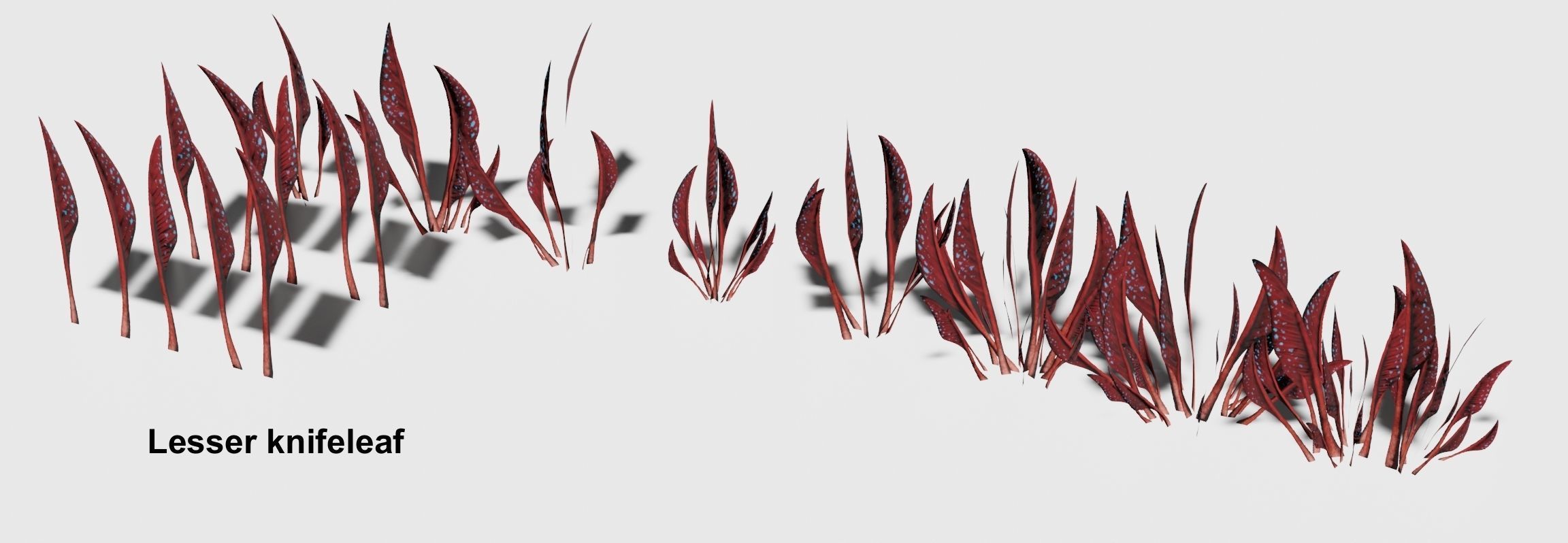 Glowing alien herbs 2 Low-poly 3D model_6