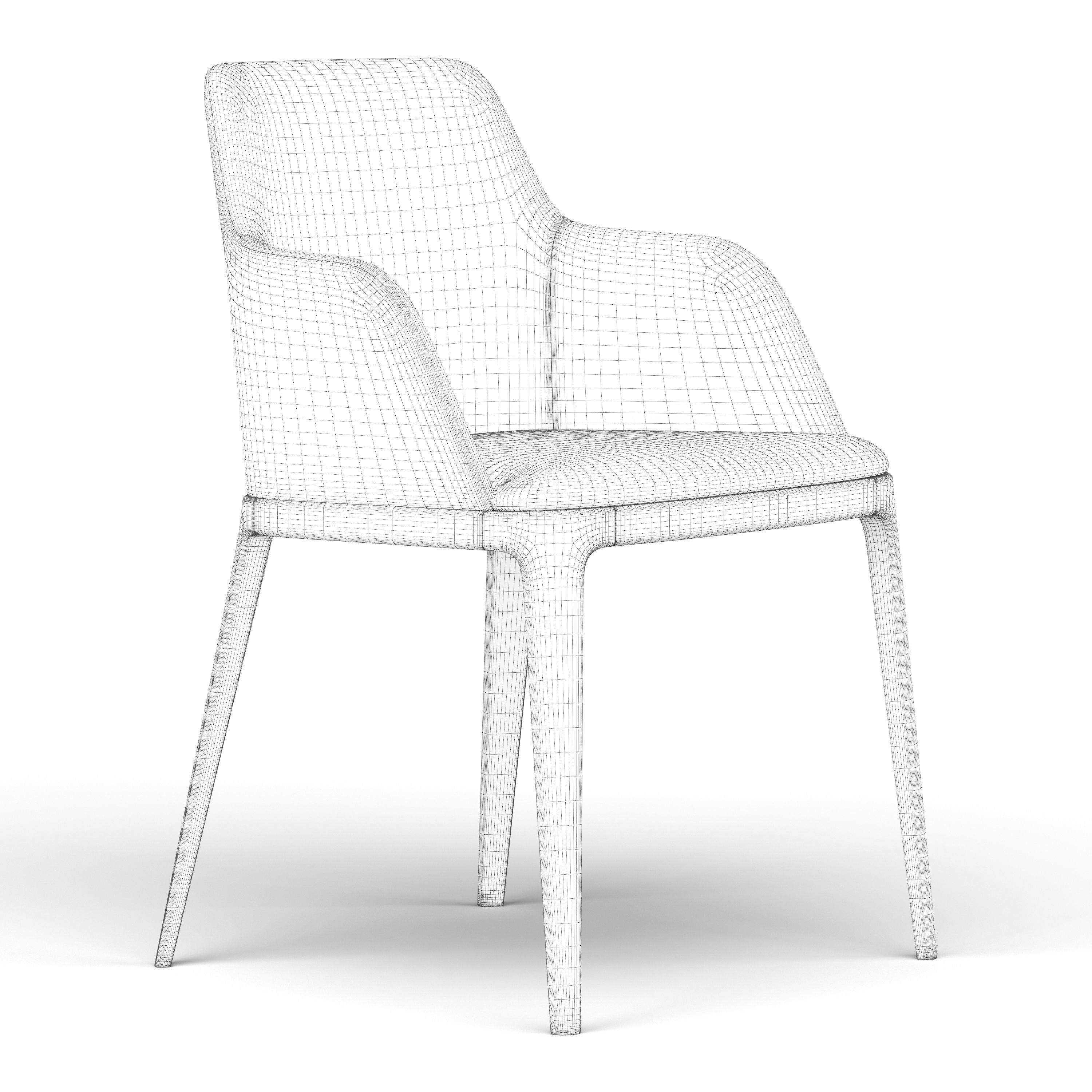 Grace Chair 3D model_7