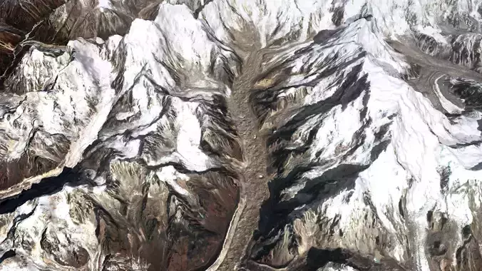 Mountain landscape Tibet Autonomous Region