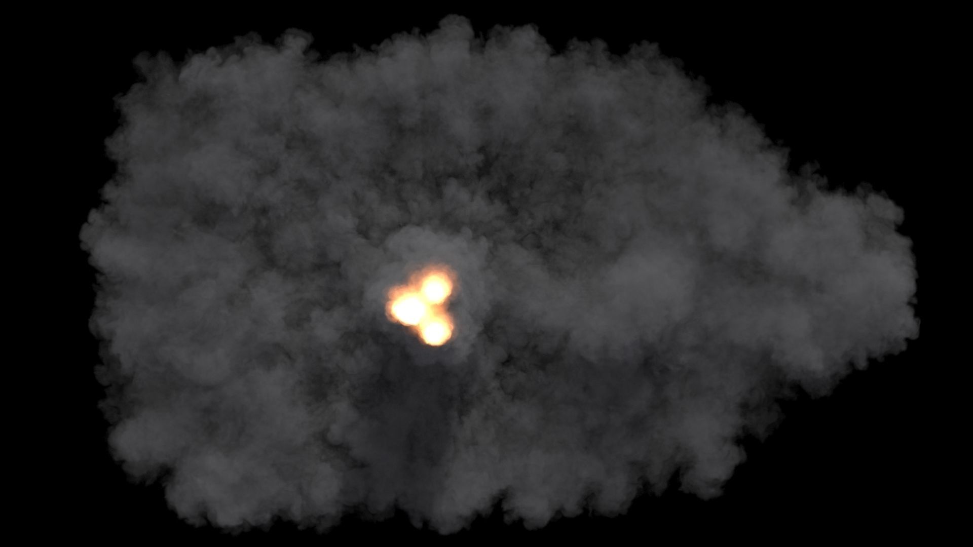 Space Shuttle Launch Smoke VDB 3D model_4