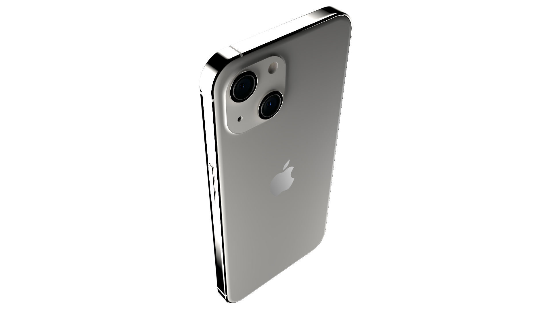 Apple iPhone 13 Starlight Low-poly 3D model_8