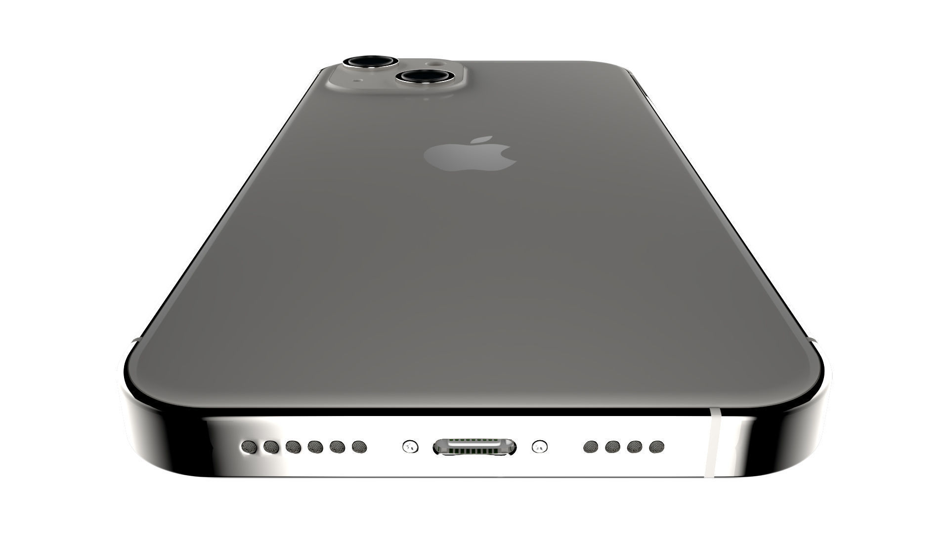 Apple iPhone 13 Starlight Low-poly 3D model_6
