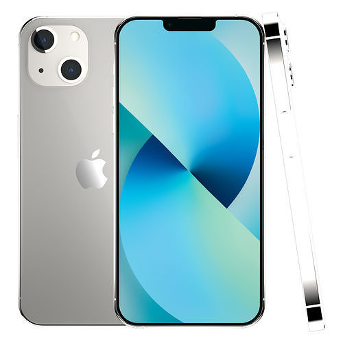 Apple iPhone 13 Starlight Low-poly 3D model