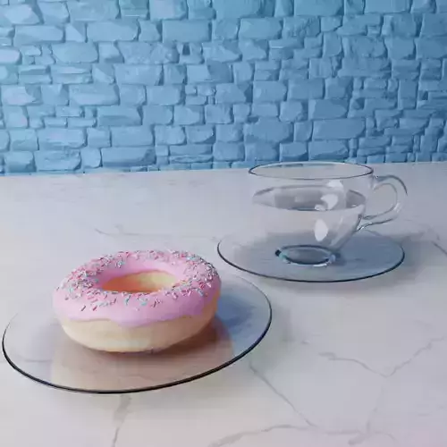 donut and cup