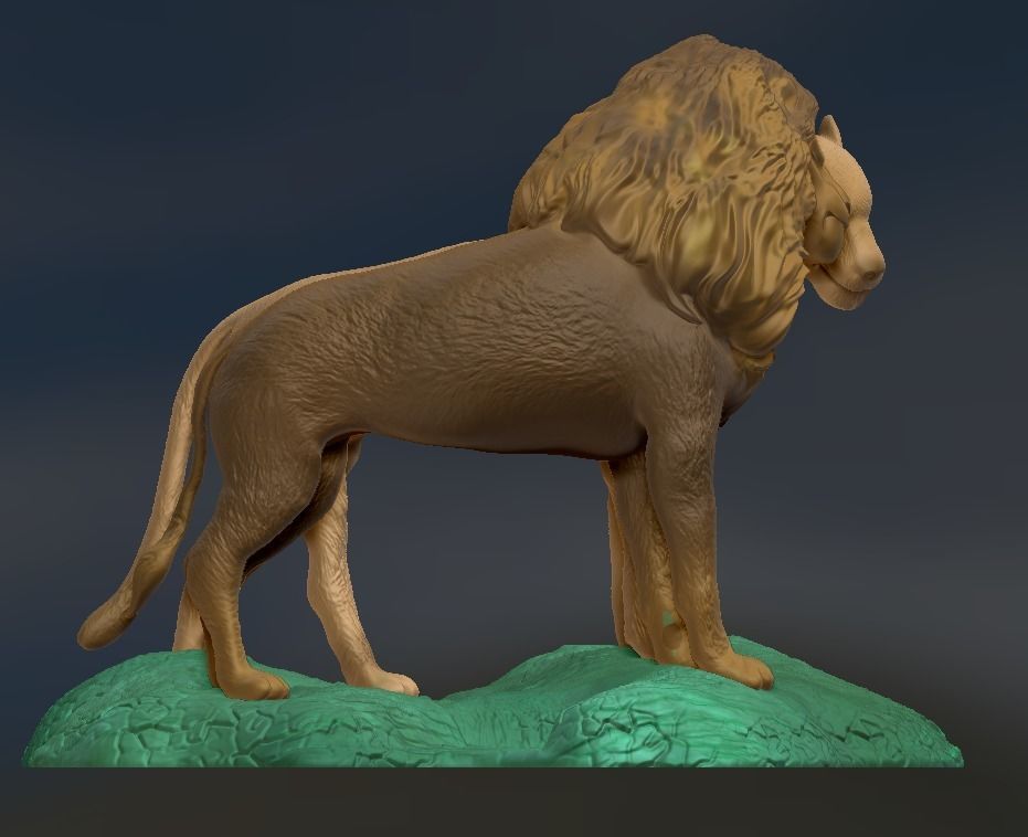 Sculpture of Lions from LION KING story 3D print model_5