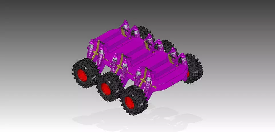 6WD and 4WD Convertible Rover Razor Free 3D model