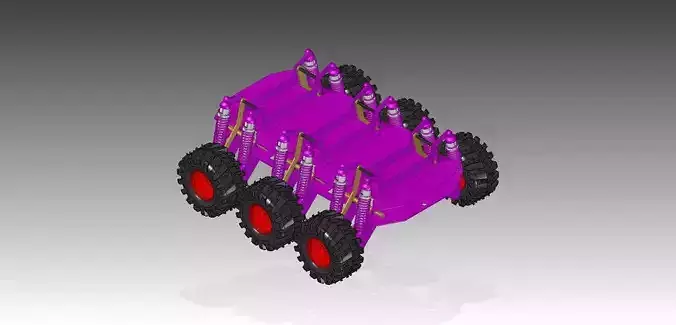 6WD and 4WD Convertible Rover Razor Free 3D model