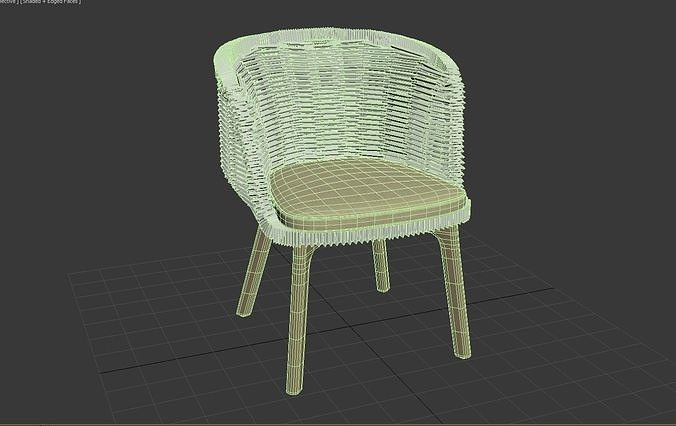 BAGEL DINING ARMCHAIR by Florida Seating 3D model 7
