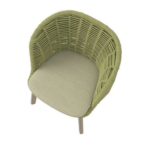 BAGEL DINING ARMCHAIR by Florida Seating 3D model 5