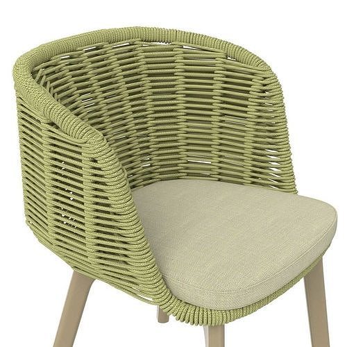 BAGEL DINING ARMCHAIR by Florida Seating 3D model 6