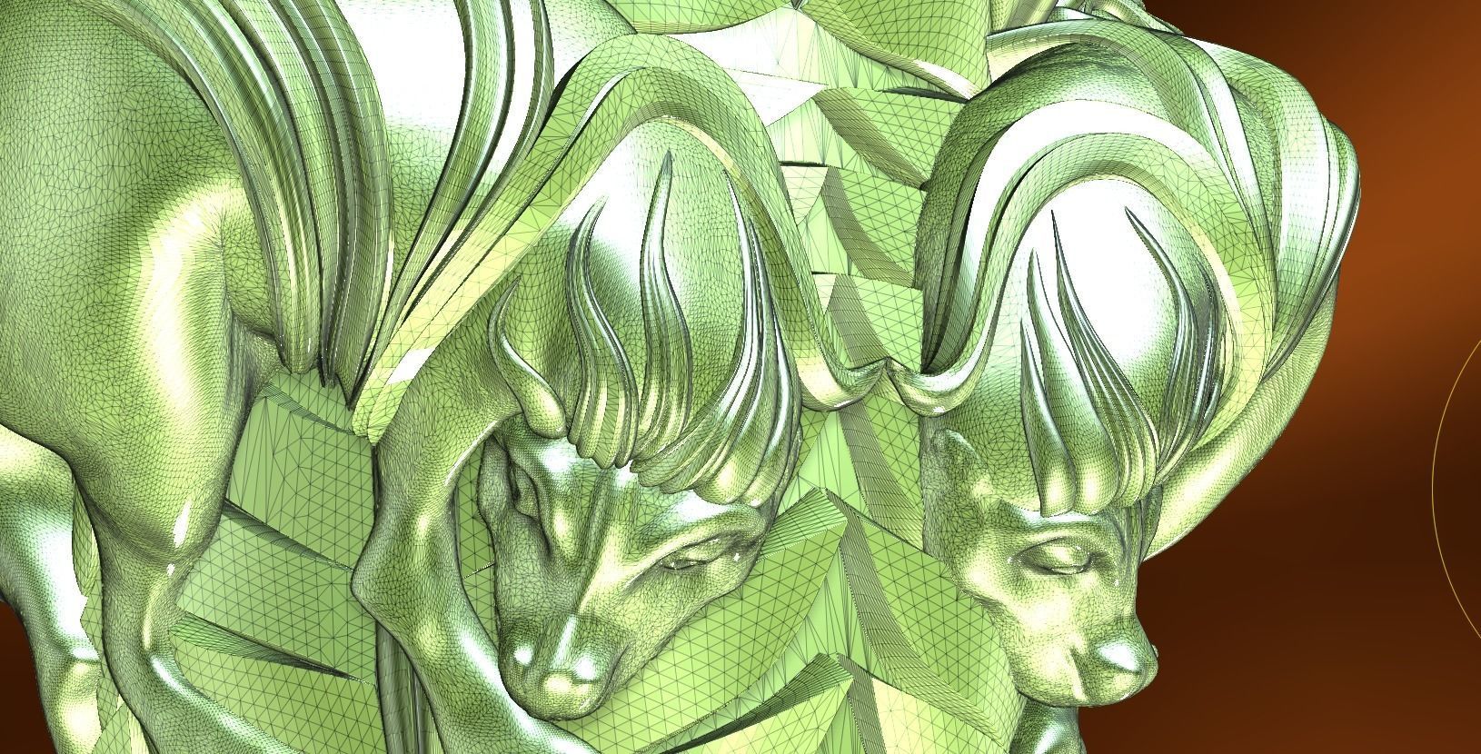 CAPITAL of the Lions FROM Basilique Saint-Sernin de Toulouse 3D print model_13