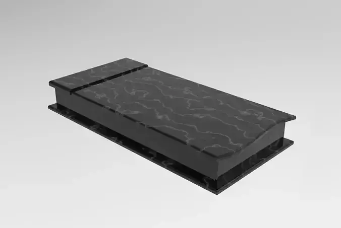 Cemetery plate 08 - real dimensions