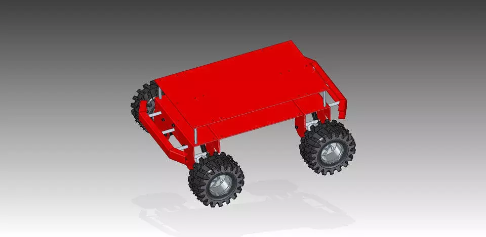 4WD Robot Bulding Free 3D model_0
