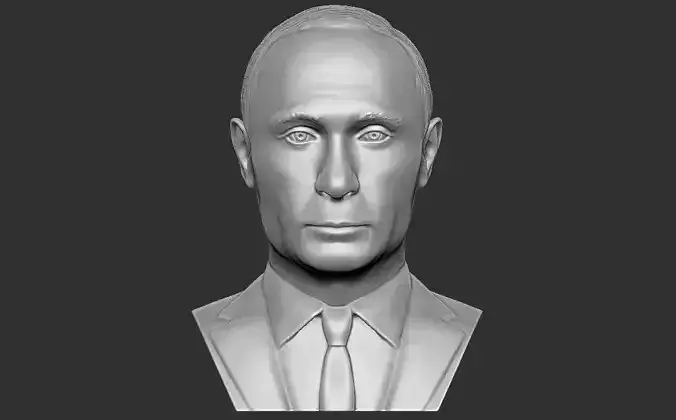 Vladimir Putin bust for 3D printing 3D print model