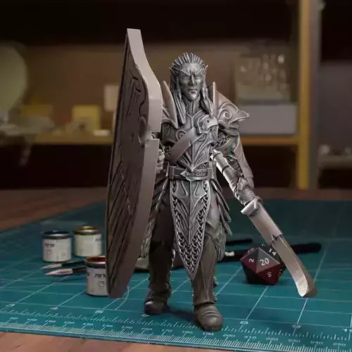 Elf Spearman 01 - Presupported