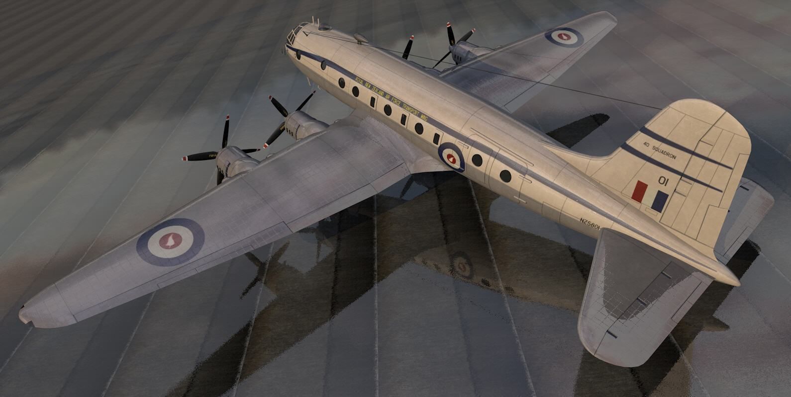 Handley Page HP-67 Hastings C Mk-1 3D model_1