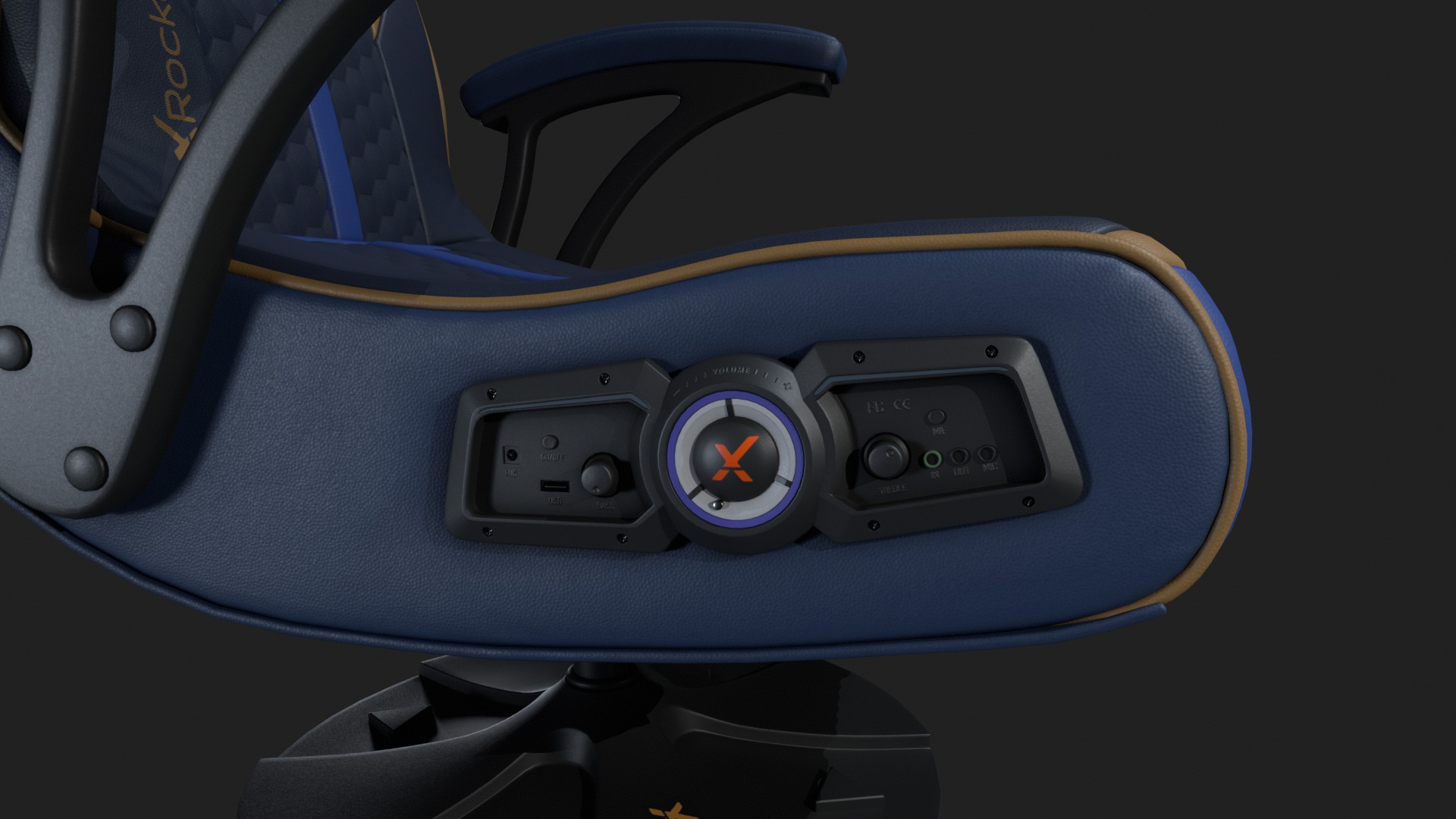 Gaming Chair 3D model_3