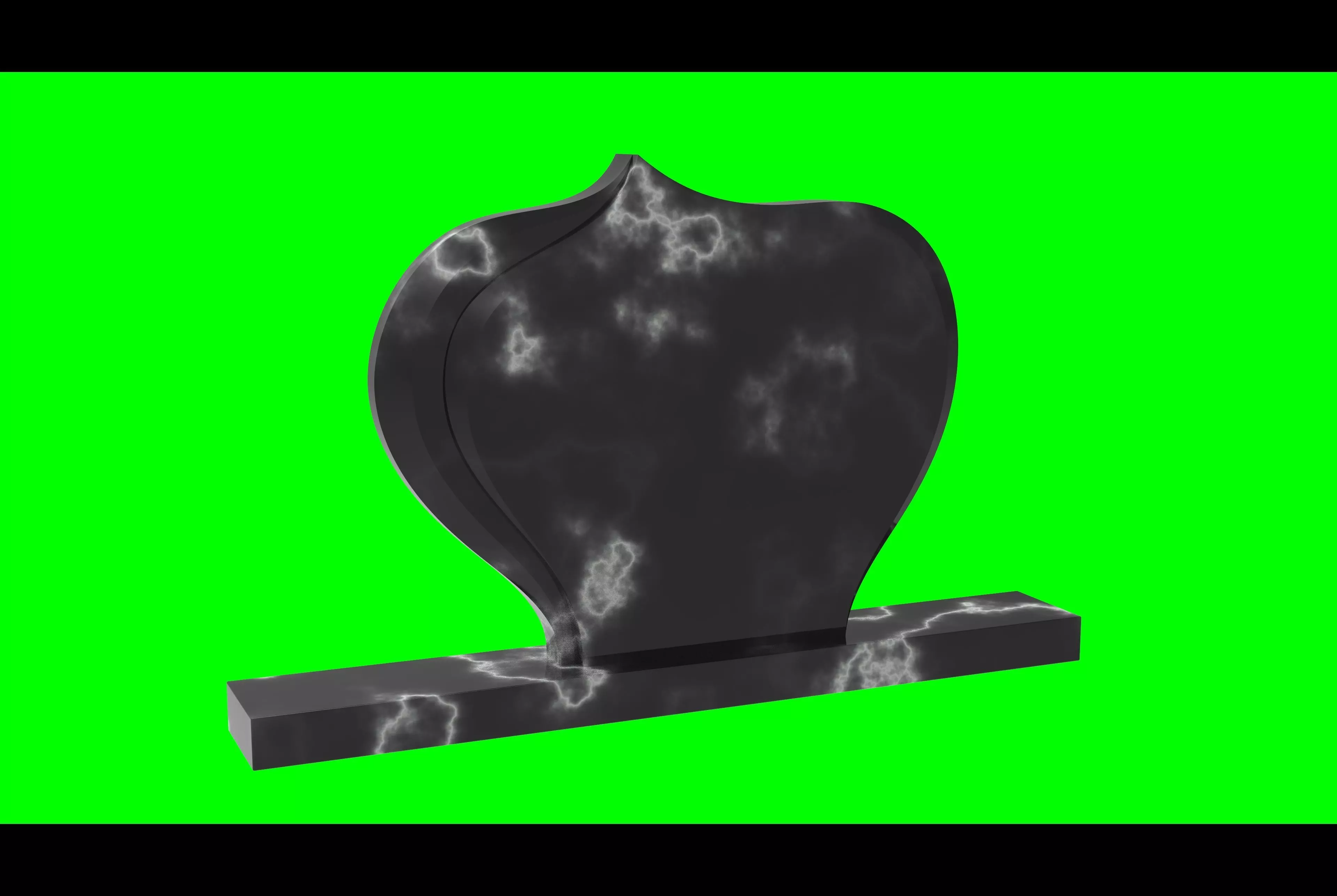 Headstone 30 - real dimensions 3D model_0